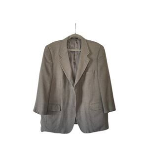 Versini Blazer Gray Single Breasted Notch Lapel Size 44